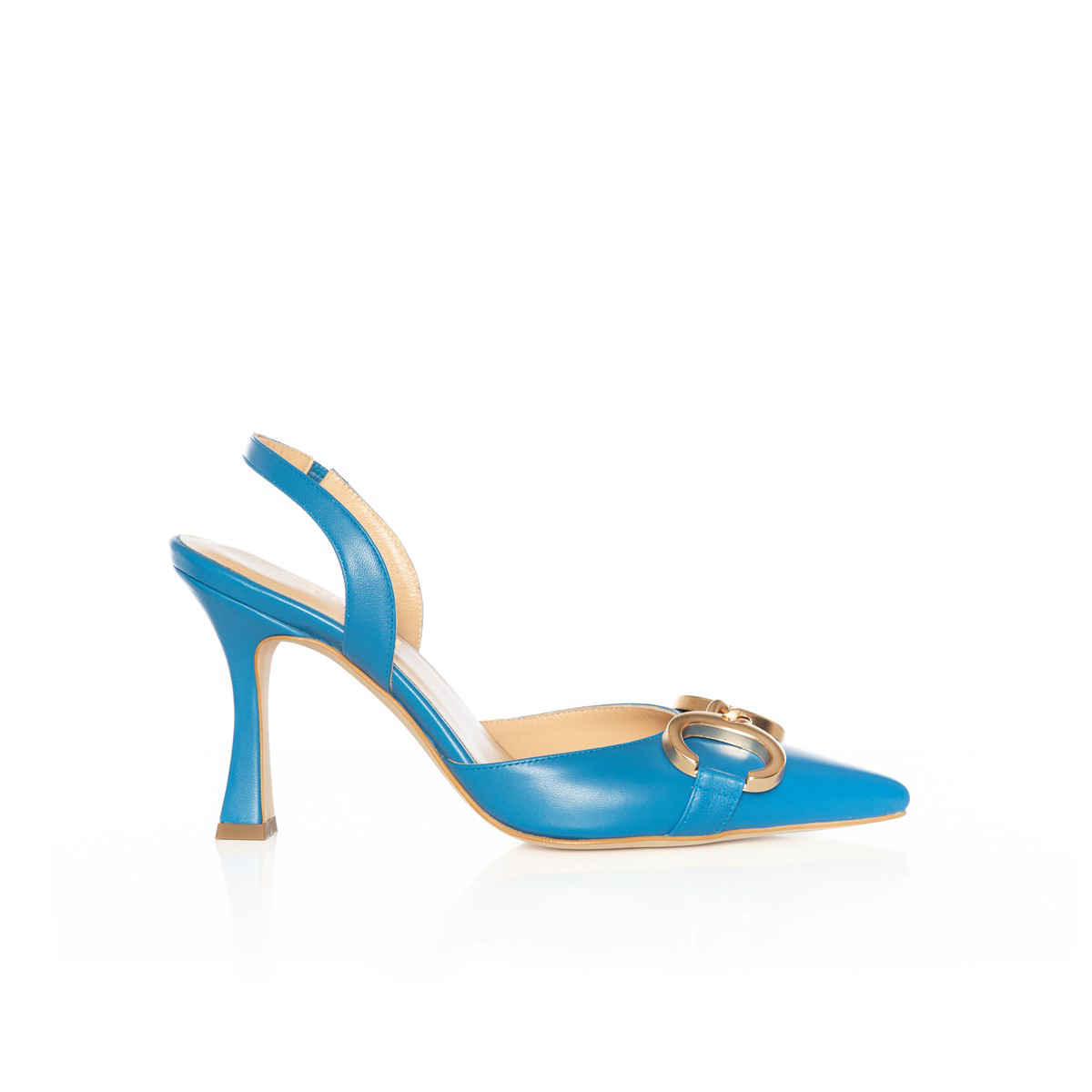 Matraş Kadın Topuklu Ayakkabı Mavi 9FF-1461