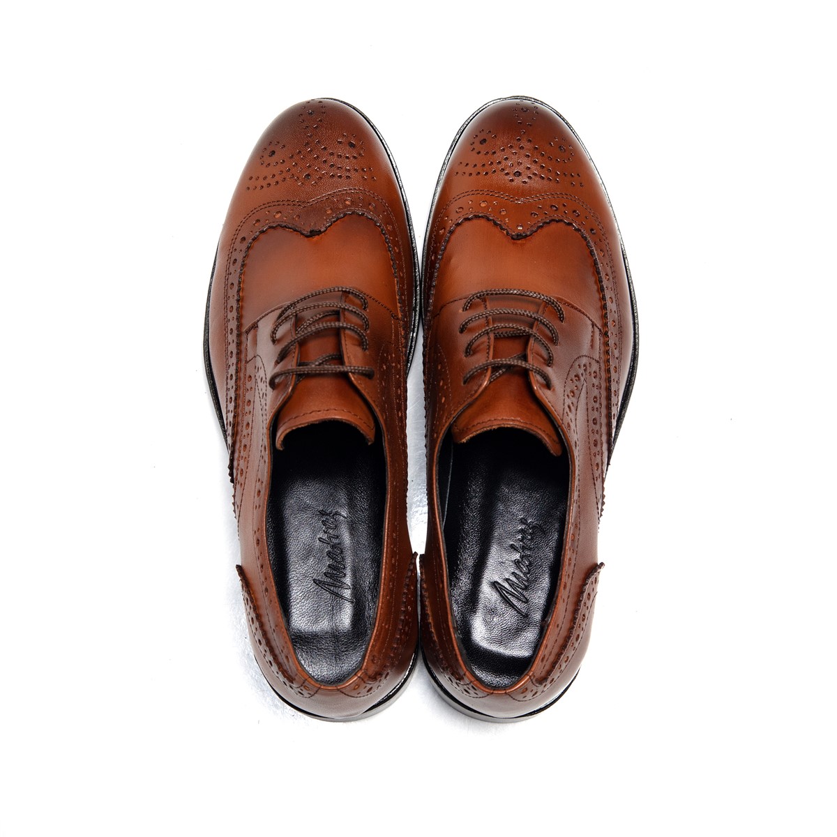 Matraş Erkek Deri Klasik Ayakkabı Taba 9FF-7155