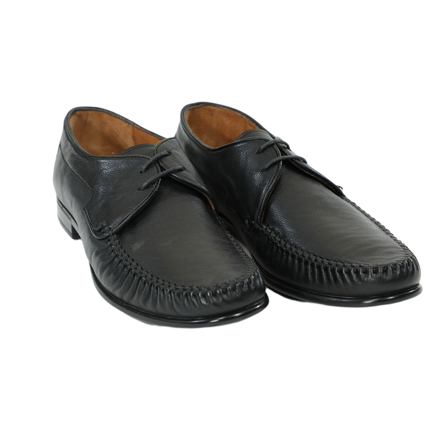 Matraş Erkek Deri Bağcıklı Günlük Ayakkabı  Siyah 9FF-7040