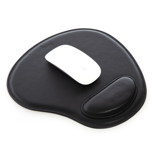 Matraş Gerçek Deri Bilek Destekli Mousepad Siyah 0HH-1019