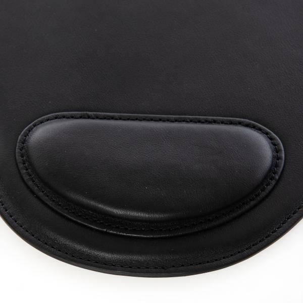 Matraş Gerçek Deri Bilek Destekli Mousepad Siyah 0HH-1019