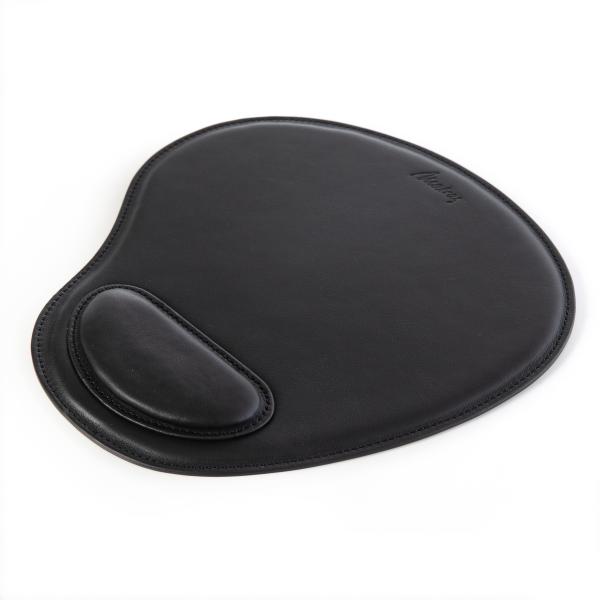 Matraş Gerçek Deri Bilek Destekli Mousepad Siyah 0HH-1019