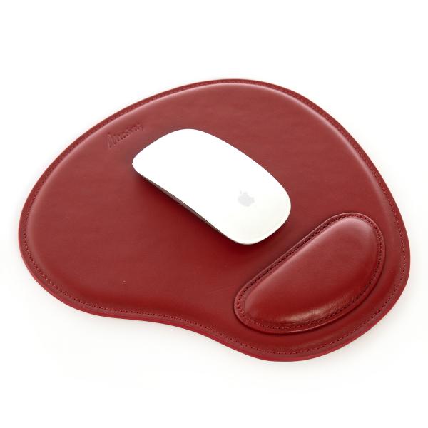 Matraş Gerçek Deri Bilek Destekli Mousepad Kırmızı 0HH-1019