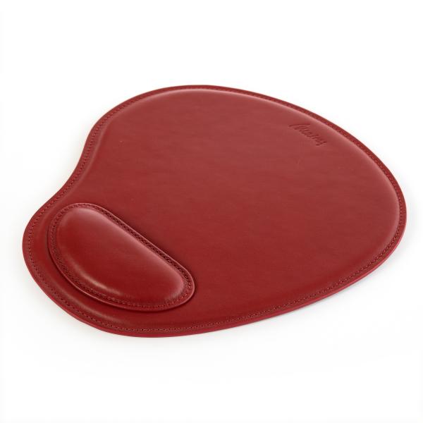 Matraş Gerçek Deri Bilek Destekli Mousepad Kırmızı 0HH-1019