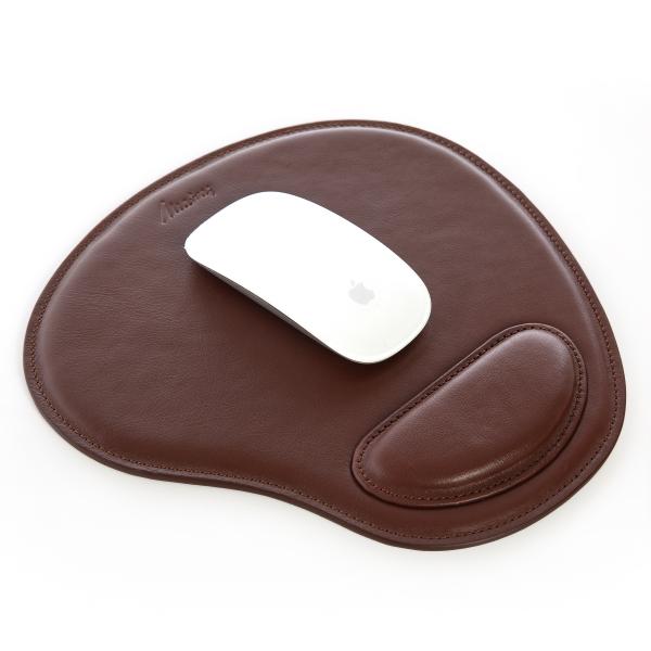 Matraş Gerçek Deri Bilek Destekli Mousepad Koyu Kahve 0HH-1019