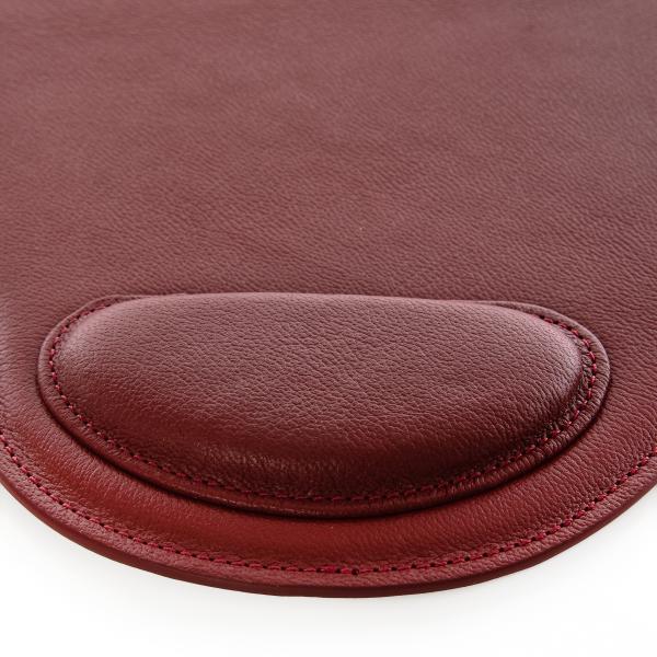 Matraş Gerçek Deri Bilek Destekli Mousepad Bordo 0HH-1019
