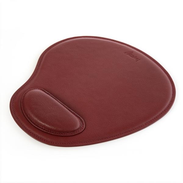 Matraş Gerçek Deri Bilek Destekli Mousepad Bordo 0HH-1019