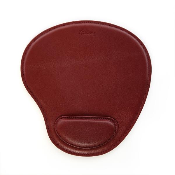 Matraş Gerçek Deri Bilek Destekli Mousepad Bordo 0HH-1019