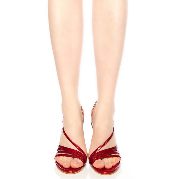 Matraş Kadın Topuklu Ayakkabı Kırmızı 9FF-1481