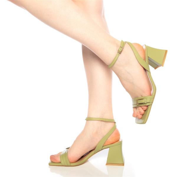 Matraş Kadın Topuklu Ayakkabı Beyaz 9FF-1478