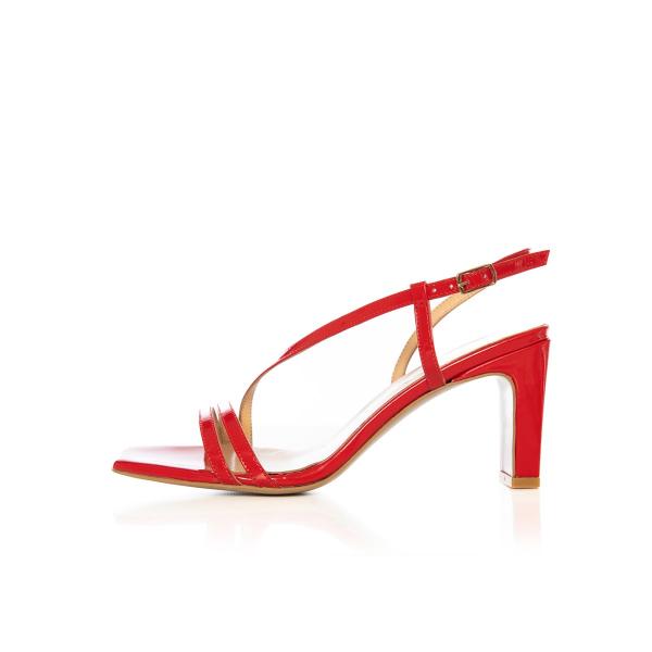 Matraş Kadın Topuklu Ayakkabı Kırmızı 9FF-1492
