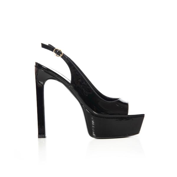 Matraş Kadın Platform Topuklu Ayakkabı Siyah 9FF-1497