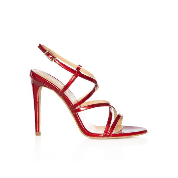 Kadın Topuklu Sandalet Kırmızı 9FF-1471