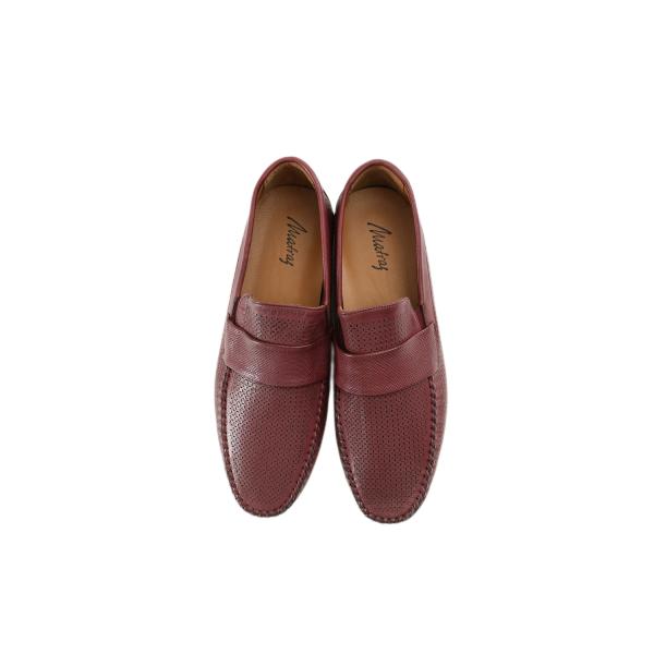 Matraş Erkek Deri Loafer Ayakkabı  Bordo 9FF-7092