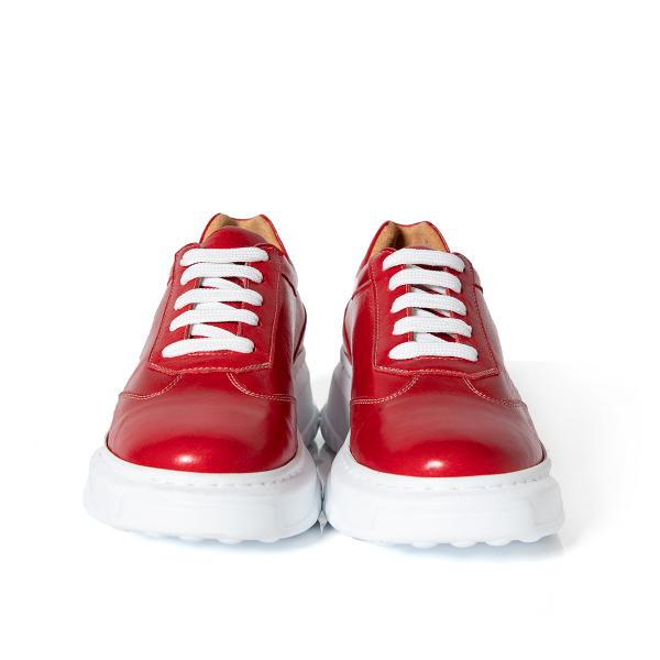 Matraş Kadın Deri Günlük Ayakkabı  Kırmızı 9FF-1426