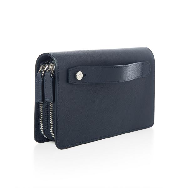 Matraş Unisex Lacivert Deri Portföy Çanta 0OO-1012