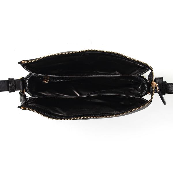 Matraş Kadın Askılı Omuz Çantası Siyah 9BB-1065