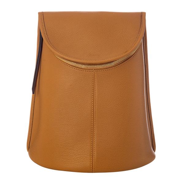 Matraş Kadın Deri Sırt Çantası  Camel 0BB-1018