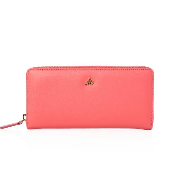 Kadın Hakiki Deri Klasik Cüzdan – Fermuarlı | Pembe (0WW-5019)