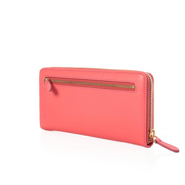 Kadın Hakiki Deri Klasik Cüzdan – Fermuarlı | Pembe (0WW-5019)
