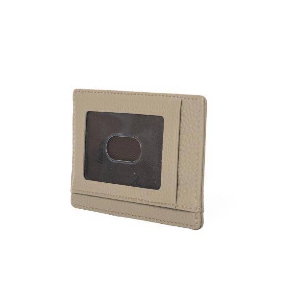 Matraş Erkek Şeffaf Deri Kartlık 11x8 cm Gri