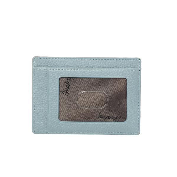 Matraş Erkek Şeffaf Deri Kartlık 11x8 cm Buz Mavisi 