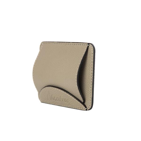 Matraş Hakiki Masaüstü Deri Kartvizitlik 10x8 cm Gri