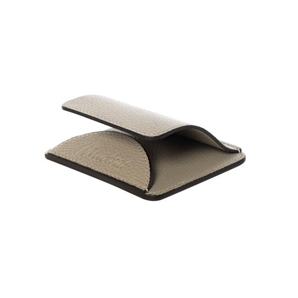 Matraş Hakiki Masaüstü Deri Kartvizitlik 10x8 cm Gri